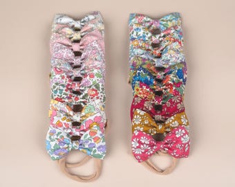 Liberty of London Baby Headband: Floral Print Bow, Newborn to Toddler
