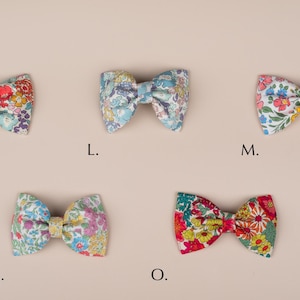Liberty of London Floral Bow Hair Clip: Tana Lawn Cotton, Alligator Clip image 4