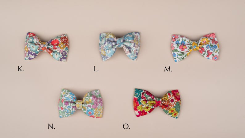 Liberty of London Floral Bow Hair Clip: Tana Lawn Cotton, Alligator Clip image 4