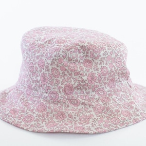 Liberty of London Summer Bucket Hat / Pink Floral Hat / Toddler Bucket Hat / Baby Bucket Hat / Adult Hat Liberty / D&#39;Anjo Coast
