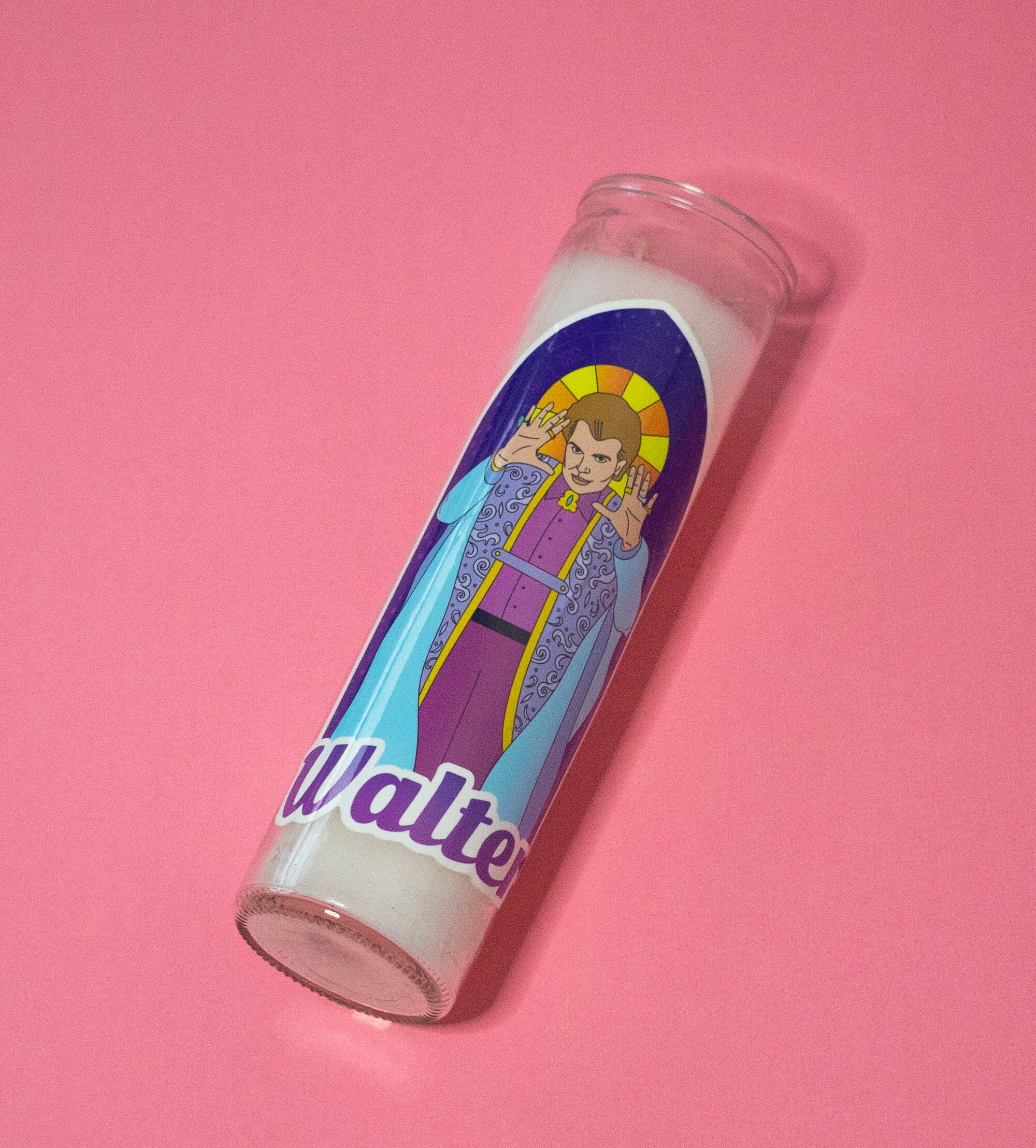 Walter Mercado Mexican Glass Prayer Candle Etsy UK