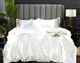 Housse de Couette en Satin