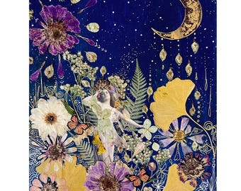 Dance of Demeter Art Print: Fairytale Woodland Nature Art by Manda Marble