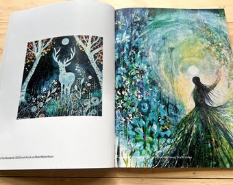 Manda Marble Art Book: DREAM WORLDS, Mixed-Media Artwork