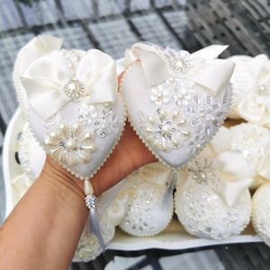 White Christmas Ornaments, Xmas Decorations ,Rhinestone baubles ,Tree Décor Set,Rhinestone ornament, White Baubles, Xmas Tree Ball Set