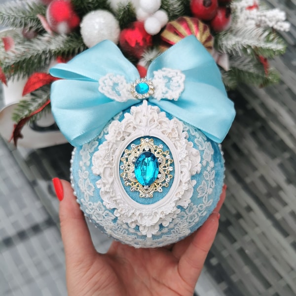 Shabby Chic Ornament Etsy UK