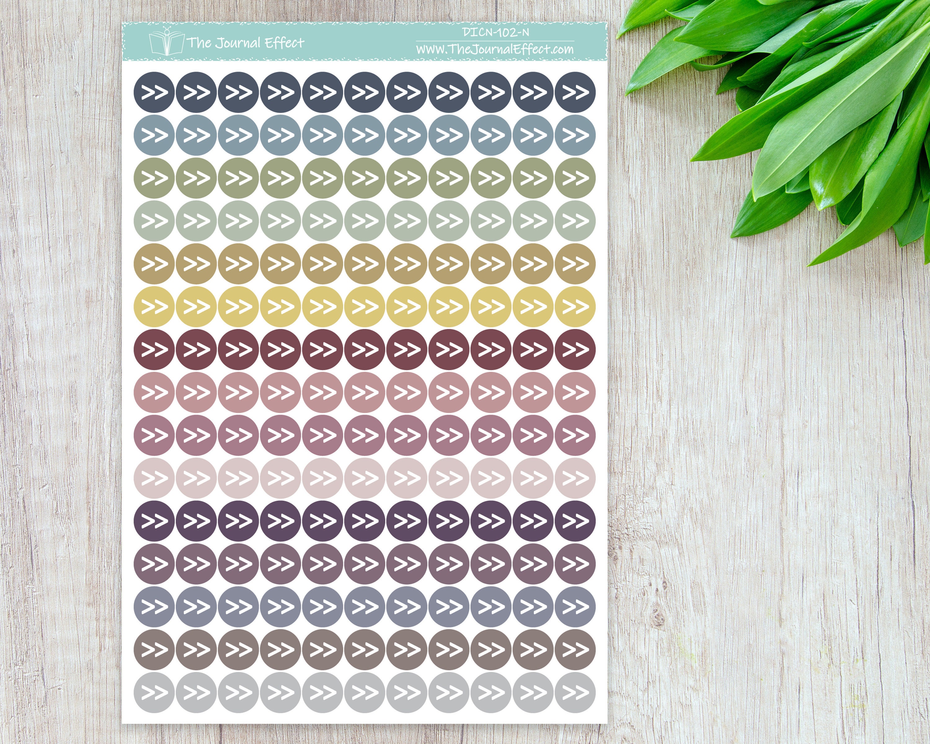DOUBLE ARROW Tiny Dot Icon Stickers, .32" Functional Planner Stickers ...