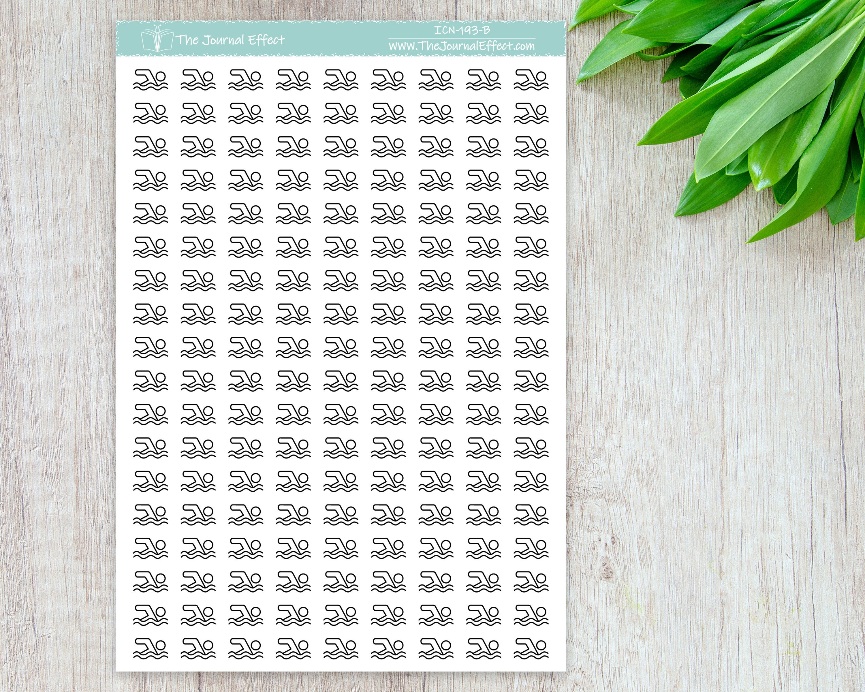 SWIMMING, Mini Icon, Label Planner Stickers, Bujo, Functional Stickers ...