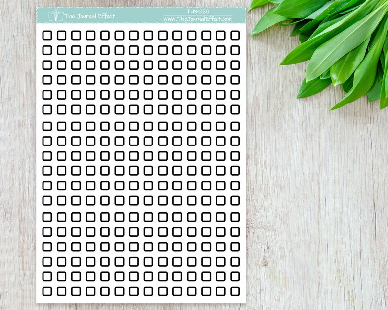 CHECK BOX Full Box Size Label Check Listplanner Stickers for - Etsy