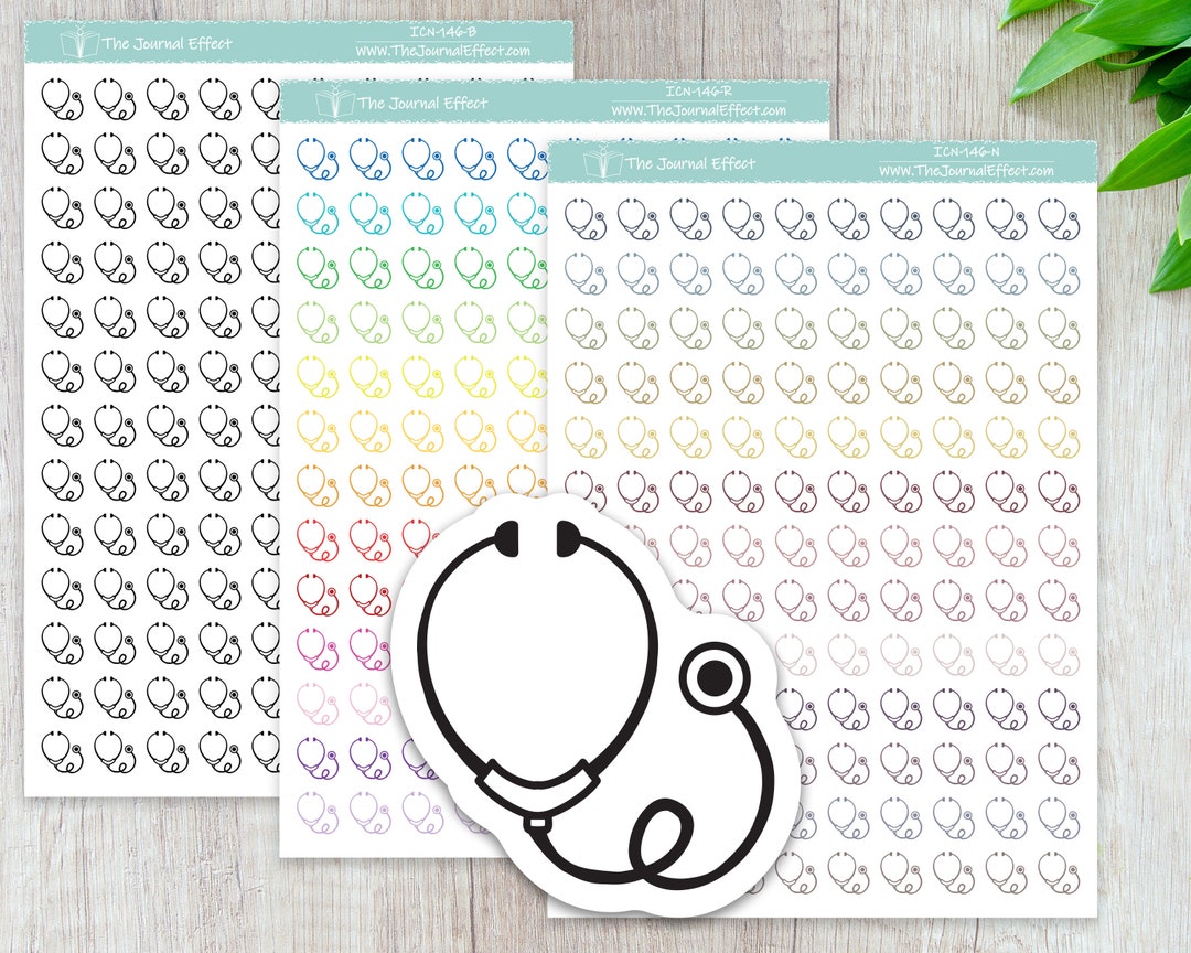DOCTOR, Mini Icon, Label Planner Stickers, Bujo, Functional Stickers ...
