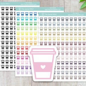 COFFEE CUP, Mini icon, Label Planner Stickers, Bujo, Functional Stickers, Stationery, Scrapbooking, Bullet Journal, ICN-128