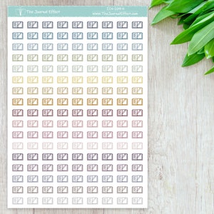 May include: A sheet of stickers with a repeating pattern of open books with a pencil icon. The stickers are in various shades of blue, yellow, brown, and pink.