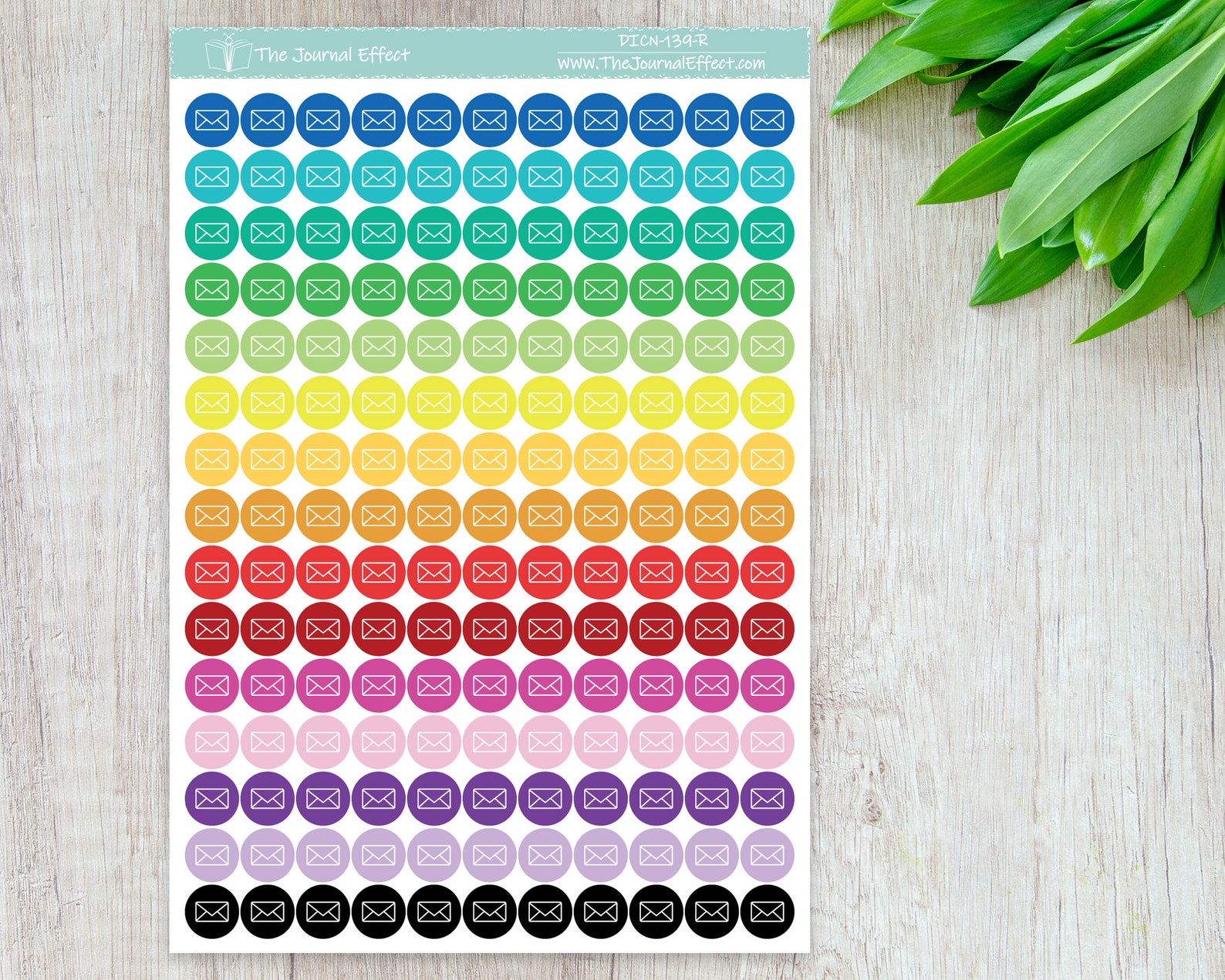 ENVELOPE, MAIL Tiny Dot Icon Stickers, .32