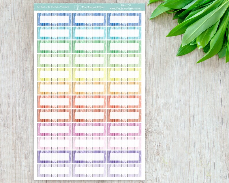 Wood Texture QUARTER BOXES, Functional Label Planner Stickers ...