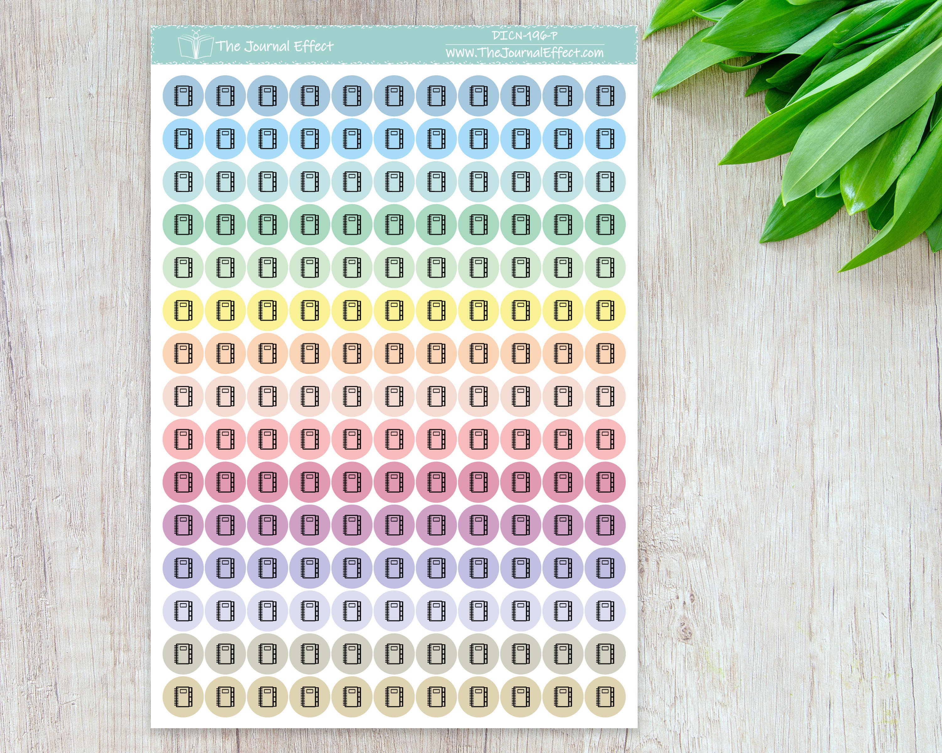 PLANNER TIME, Tiny Dot Icon Stickers, .32" Functional Planner Stickers ...