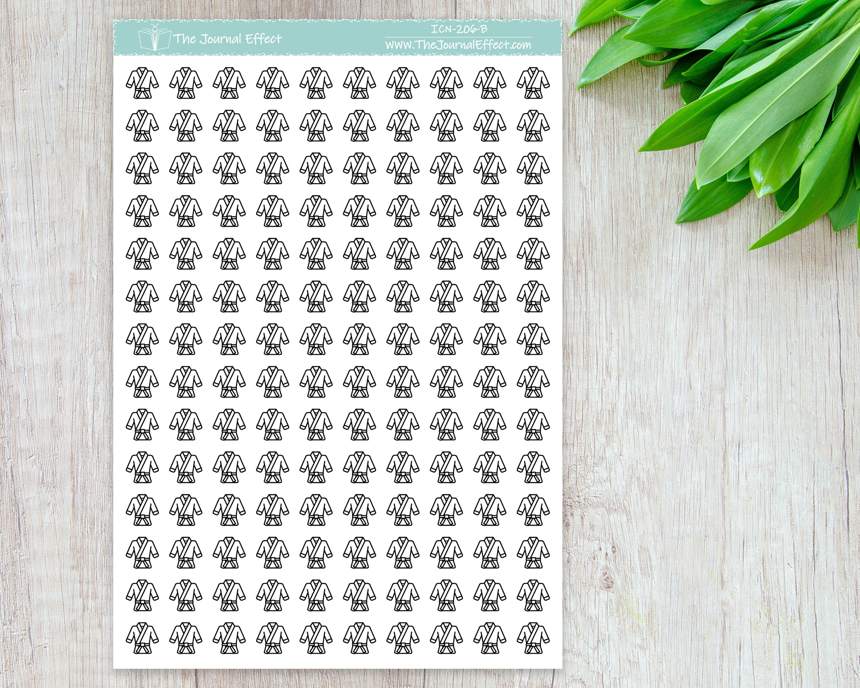 KARATE, Martial Arts Mini Icon, Label Planner Stickers, Bujo ...