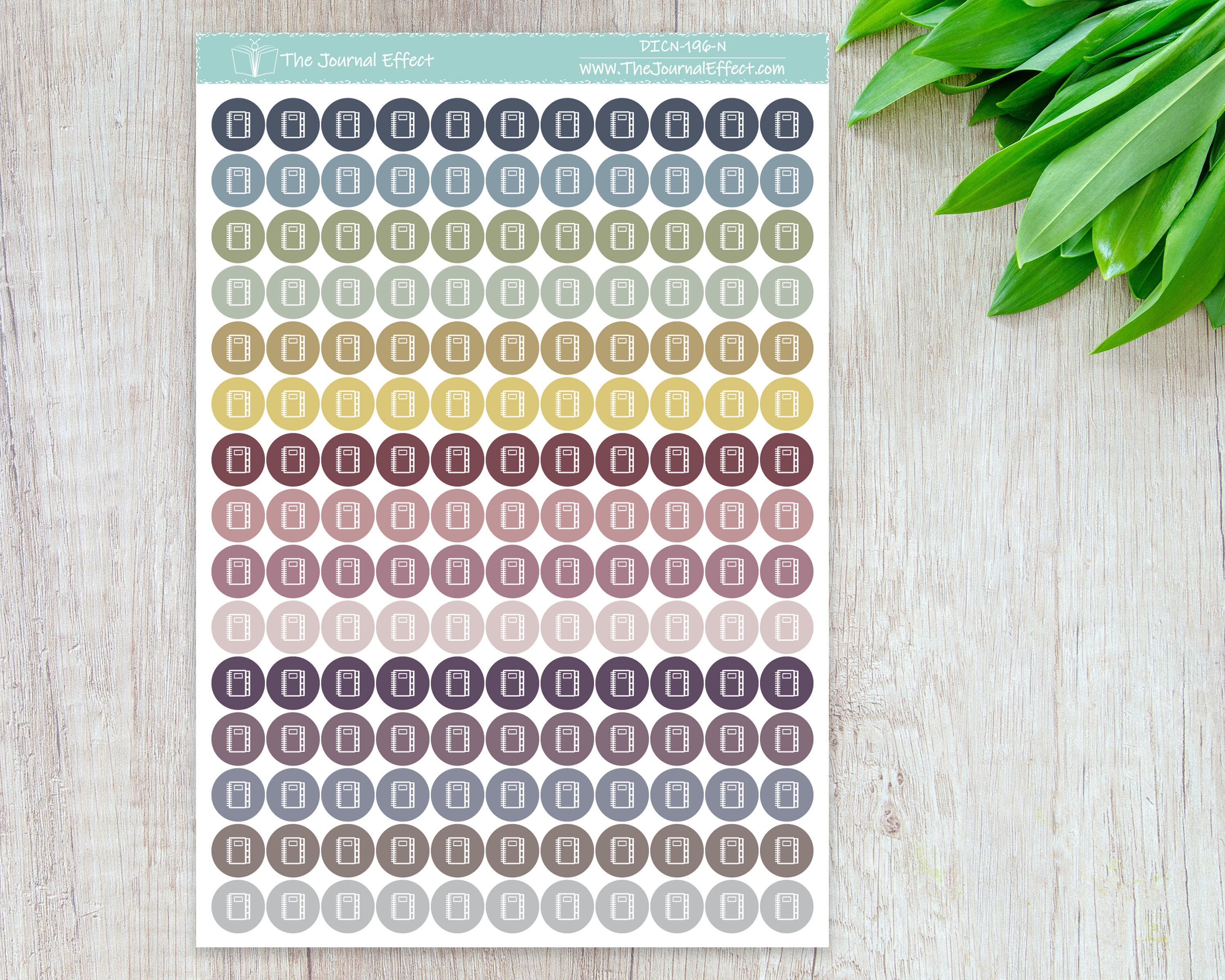 PLANNER TIME, Tiny Dot Icon Stickers, .32" Functional Planner Stickers ...