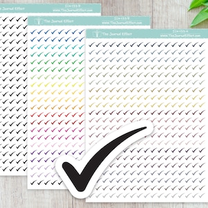 CHECK MARK, Mini icon, Label Planner Stickers, Bujo, Functional Stickers, Stationery, Scrapbooking, Bullet Journal, ICN-133