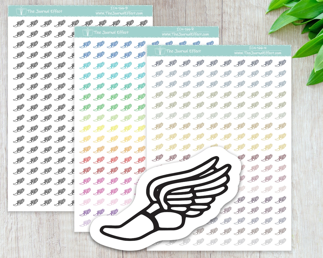 TRACK and FIELD, Mini Icon, Label Planner Stickers for Erin Condren