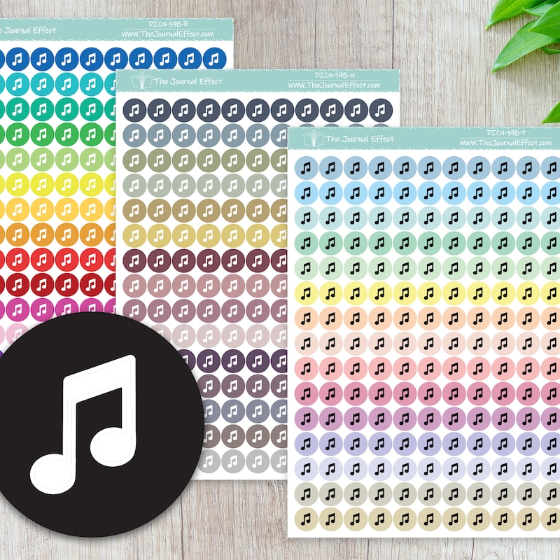 Music Sticker - Etsy