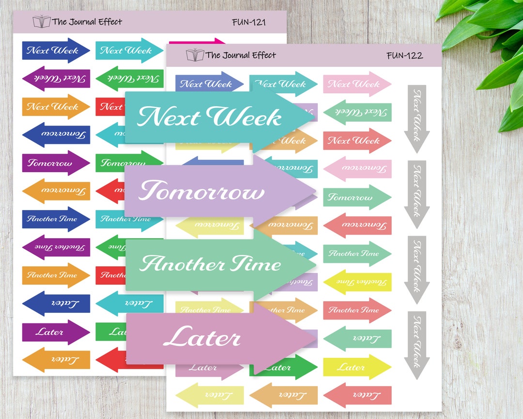 ARROWS, Functional Label Planner Stickers, Functional Planner Stickers ...