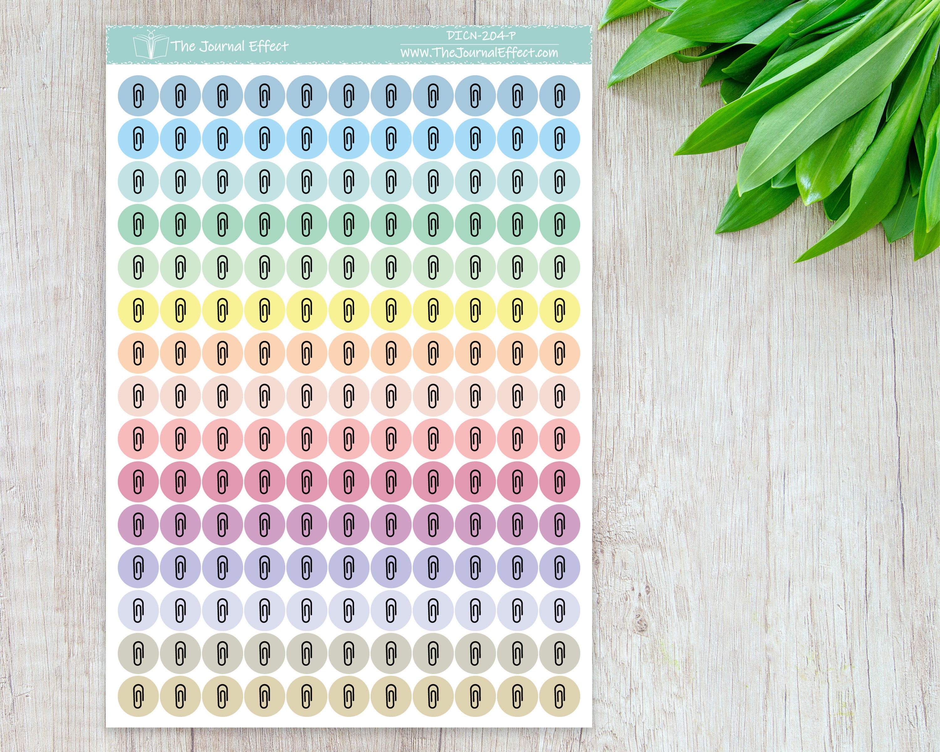 PAPER CLIP Tiny Dot Icon Stickers, .32" Functional Planner Stickers ...