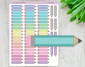 PENCIL LABEL Planner Stickers, FUN-154