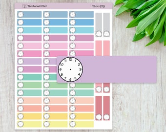 1/2 Box Appt Labels for Petite Planners Muted Rainbow Header Labels Blank Customizable Planner Stickers #912-004-068XL-WH 1/2 Box Appt Labels for Petite Planners Muted Rainbow Header Labels Blank Customizable Planner Stickers #912-004-068XL-WH