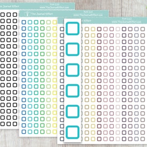 CHECK BOX, Full Box Size Label Check listPlanner Stickers, Functional, Stationery, Scrapbooking, Bullet Journal, Fun-220, Fun-221, Fun-222