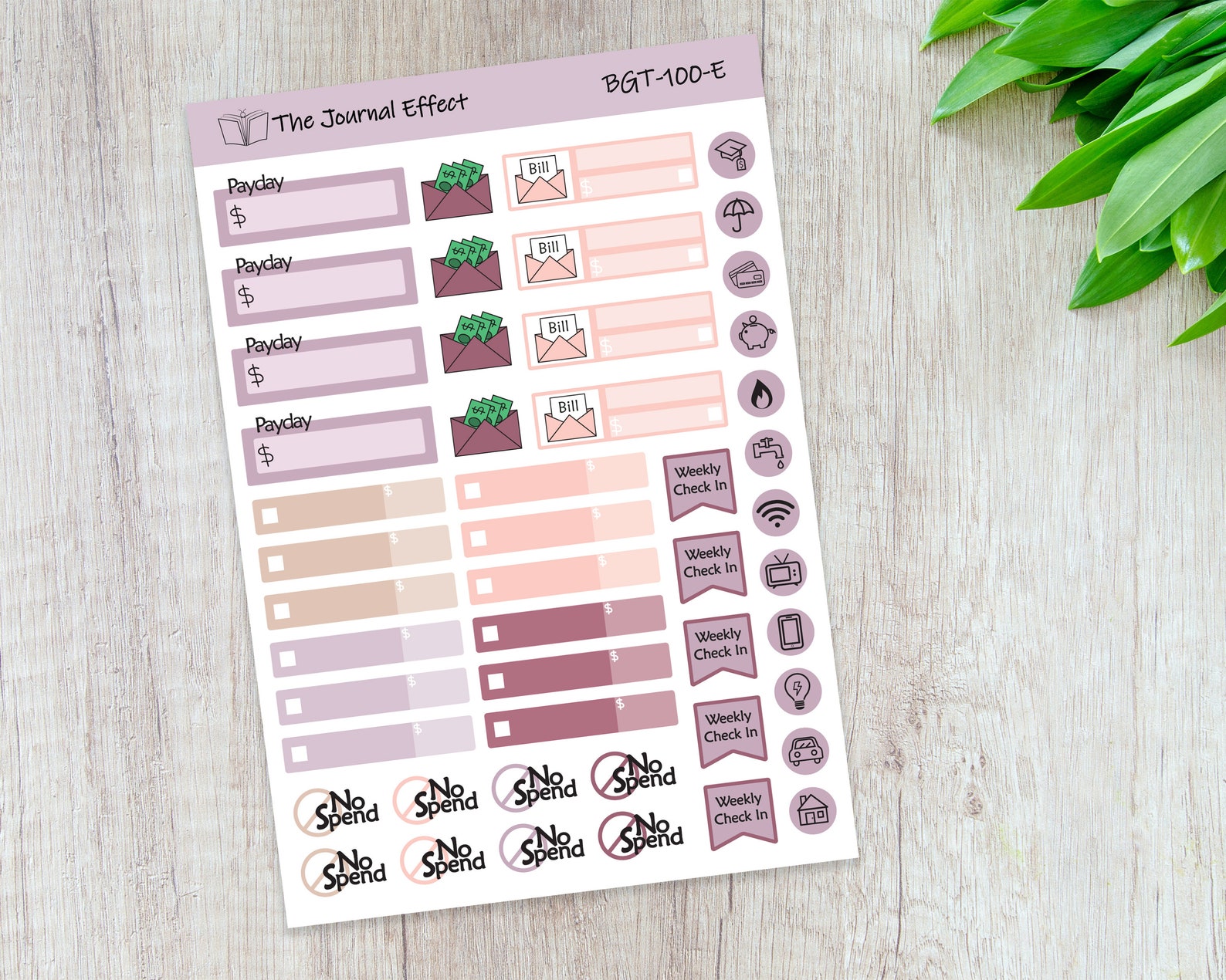Hexagon Lines Budget Kit, Budget Label Planner Stickers, A5, 7x9 ...