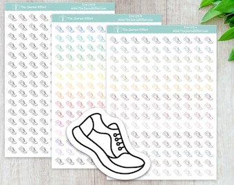 RUNNING / Walking, Mini icon, Label Planner Stickers for Erin Condren, Happy Planner, BUJO, A5 and many more! ICN-173