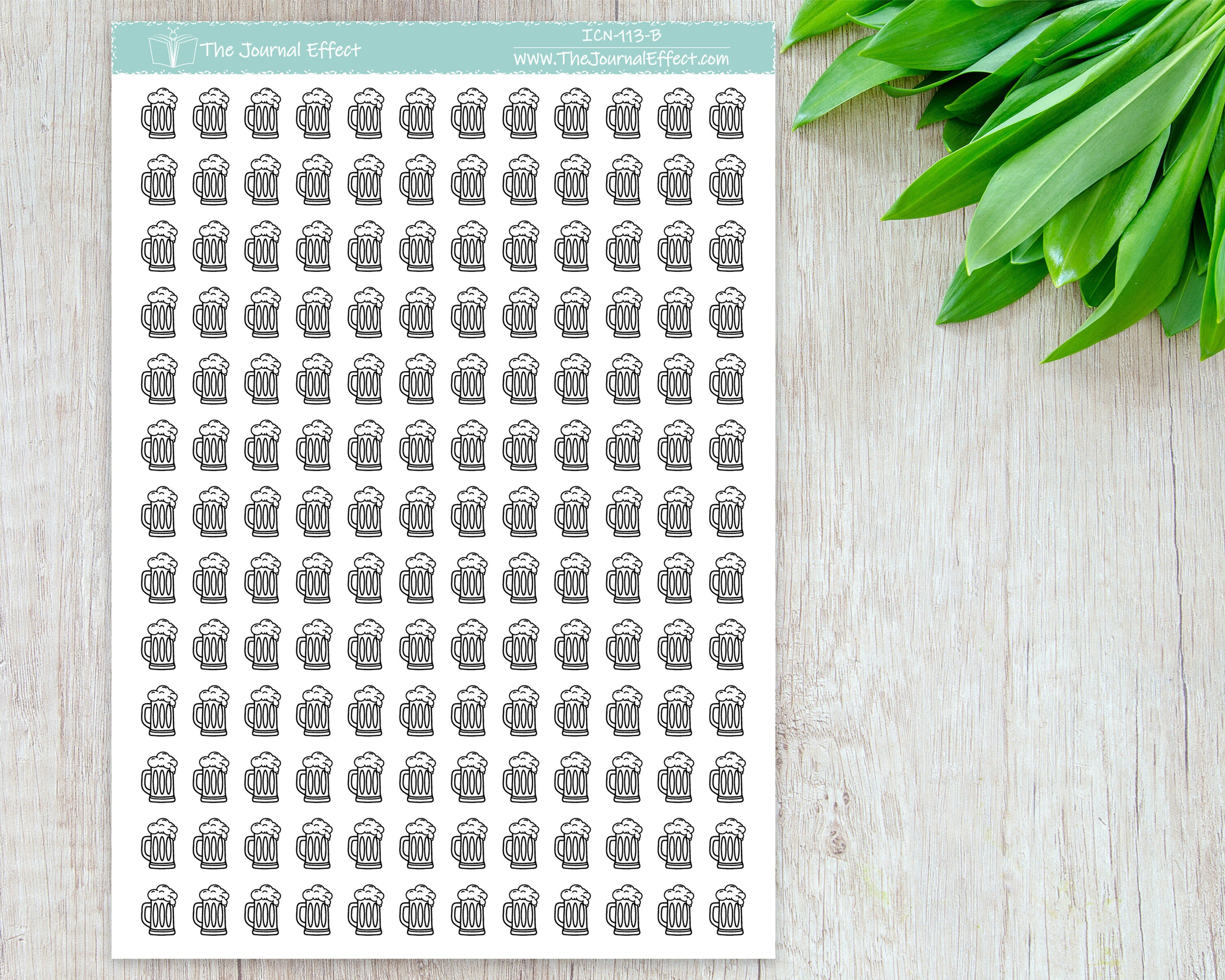 BEER STEIN, Mini Icon, Label Planner Stickers, Bujo, Functional ...