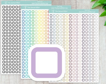 Individual CHECK BOXES, Label Planner Stickers for Erin Condren, Happy Planner, BUJO, A5 and many more! Fun-217, Fun-218, Fun-219