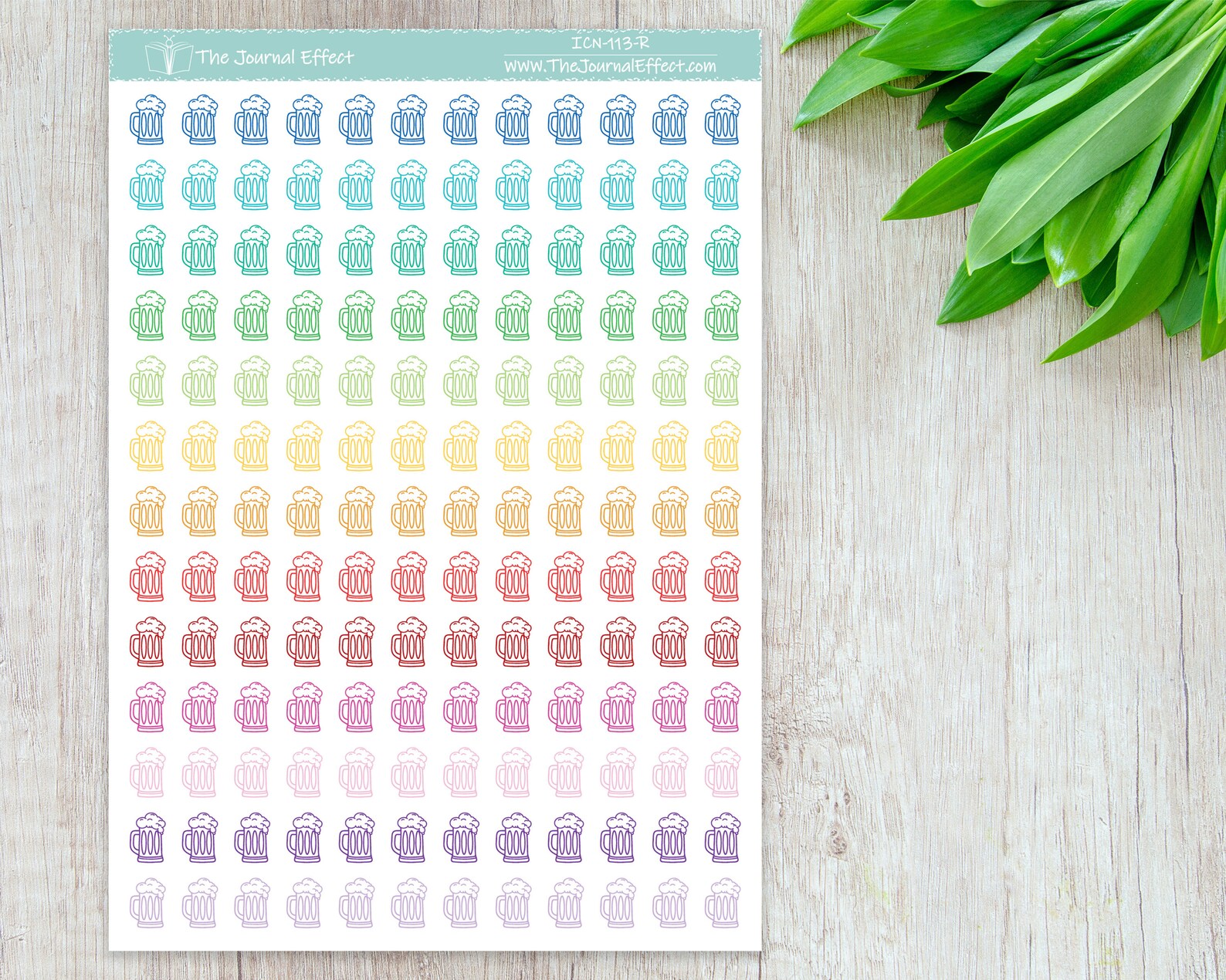 BEER STEIN, Mini Icon, Label Planner Stickers, Bujo, Functional ...
