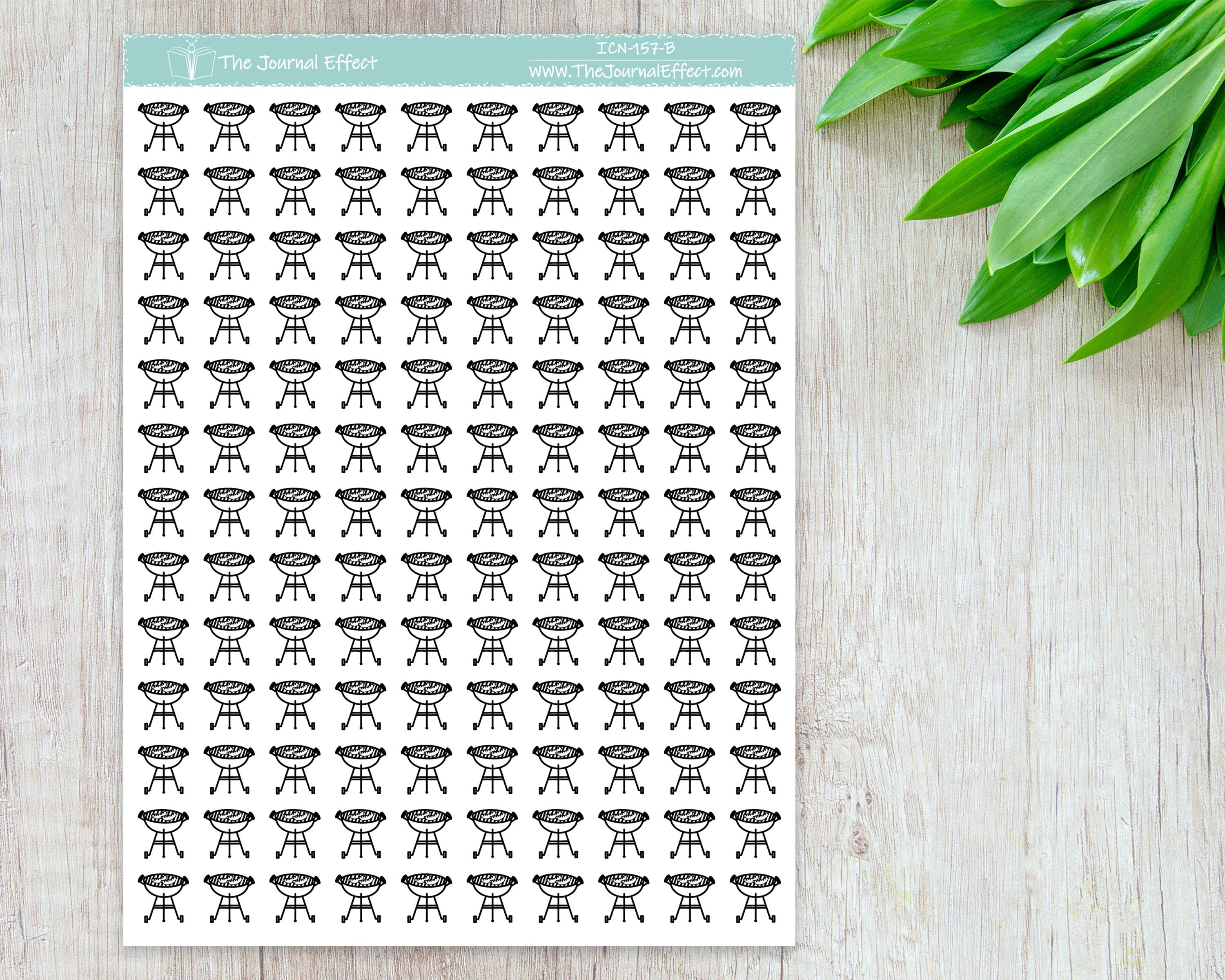GRILL Mini Icon Label Planner Stickers for Erin Condren - Etsy
