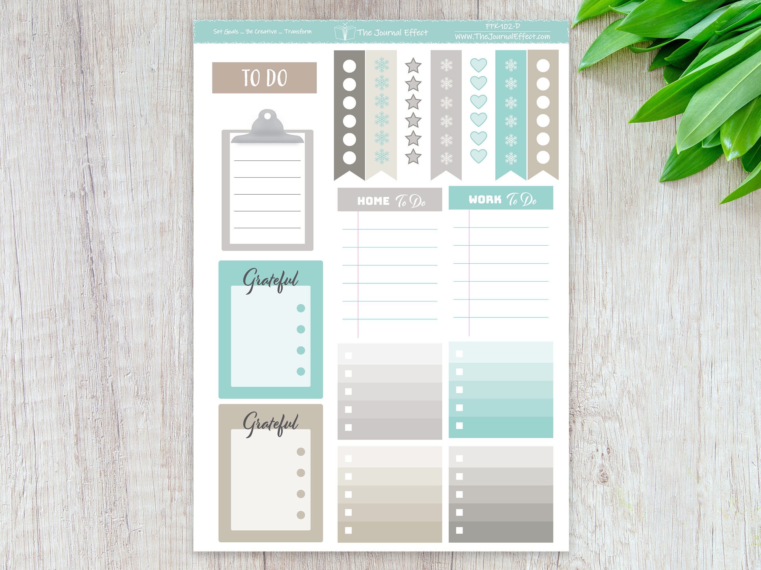 FUNCTIONAL STICKER Variety Pack, Winter Woods, Planner Stickers, FPK ...