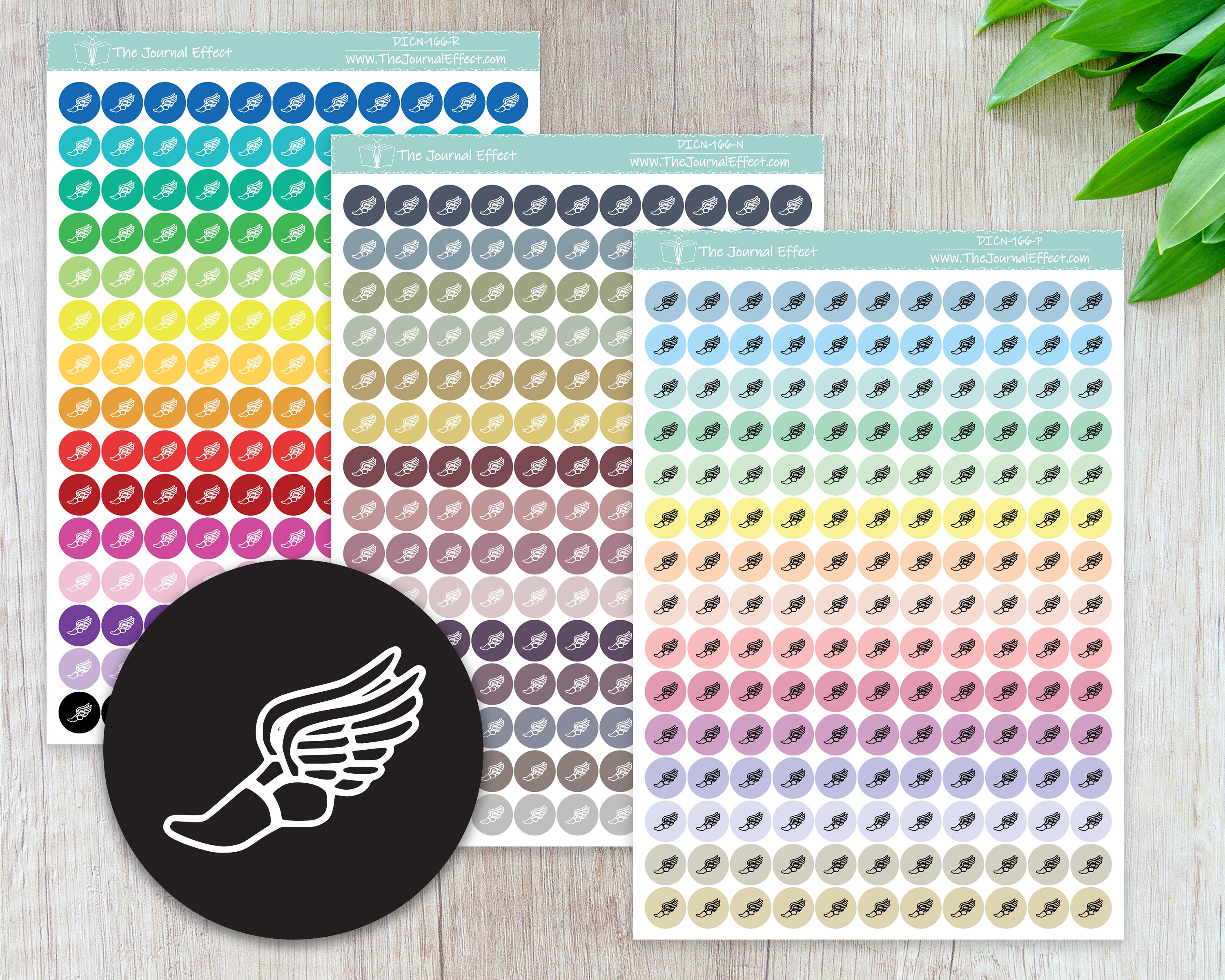 TRACK & FIELD Tiny Dot Icon Stickers, .32" Functional Planner Stickers ...