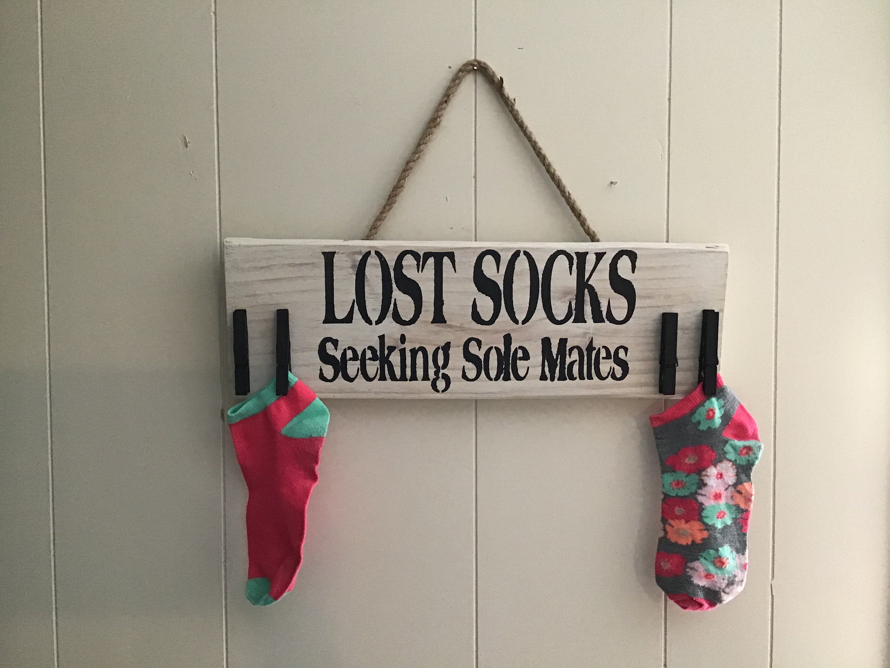 Lost Socks Sign Laundry Sign Decor Sign Decoration Etsy