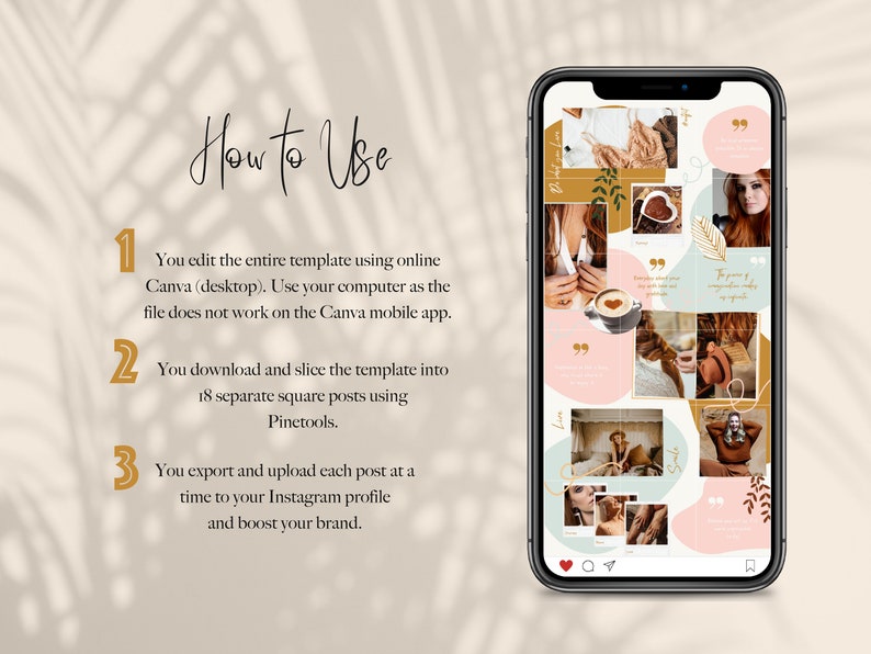 Instagram Puzzle Template Canva Instagram Puzzle Grid Instagram Puzzle ...