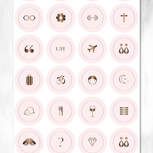 DIY Instagram Highlight Icon Covers Instagram Stories Pink - Etsy