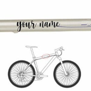 Name Decals For Your Bike Frame Bicycle Vinyl Decal Vinyl Sticker Name Personalized Bike Transfer Custom Name Sticker