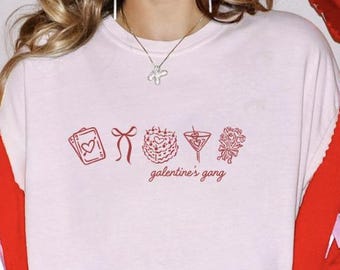 Comfort Colors® Galentine Social Club Shirt, Galentines Day Party Shirt