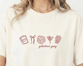 Comfort Colors® Galentine Gang Shirt, Galentines Day Party Shirt