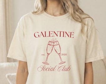 Comfort Colors® Galentine Social Club Shirt, Galentines Day Party Shirt