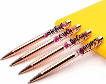 Bridesmaid Gift Pen with Name Flower Pen Planner Pen Will you be my bridesmaid