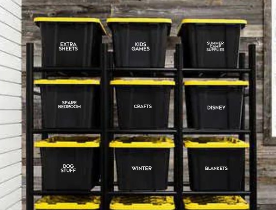 Hooked Wood Labels for Storage Bin Organization – LeeMo Designs