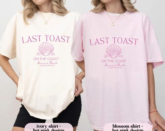 Coastal Bachelorette Comfort Colors Shirt, Beach Bach Party Tee