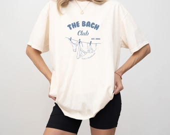 The Bach Club Comfort Colors Bachelorette Party T-Shirt, Bikini Doodle Bridesmaids Gift
