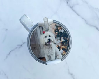 Personalized Photo Name Tag for Stanley Tumbler, Custom Topper for Stanley Cup, Custom Name Plate for Stanley Lid