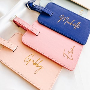 Custom Luggage Tag | Bridesmaid Gifts | Bachelorette Party Gifts | Bridesmaid Proposal | Personalized Travel Wallet | Gifts for Mom